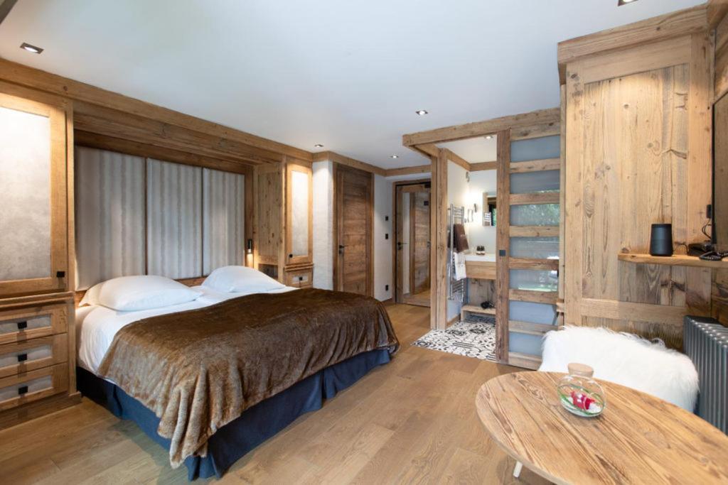 Les Peupliers Hotell Courchevel Exteriör bild